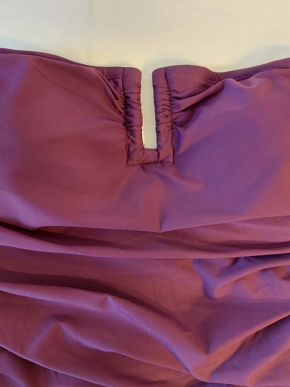 DKNY Girls Plum Ruched One-Piece Swim Suit Size XL - Picture 5 of 7